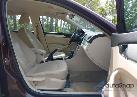 2012 Volkswagen Passat 2.5L Se из США, поврежденный, VIN 1VWBH7A34CC093981